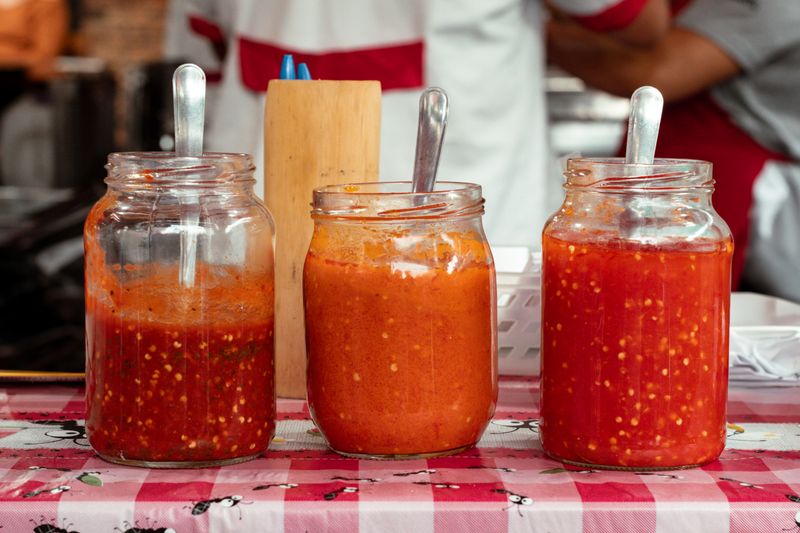 Classic buffalo wings with bold hot sauce