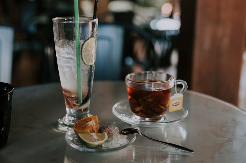 Sweet iced tea southern style cold brewed tea